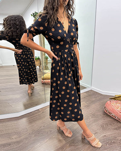 Elaina | Elegant Polka Dress