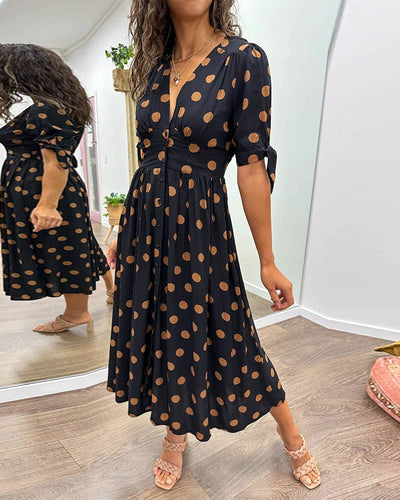 Elaina | Elegant Polka Dress