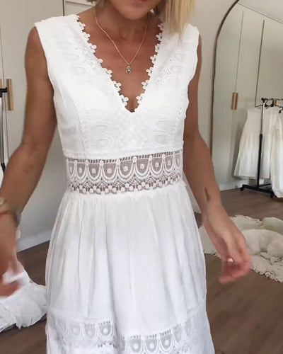 Vivienne| White Lace Dress