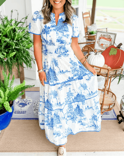 Skylar | Classic Charm Maxi Dress
