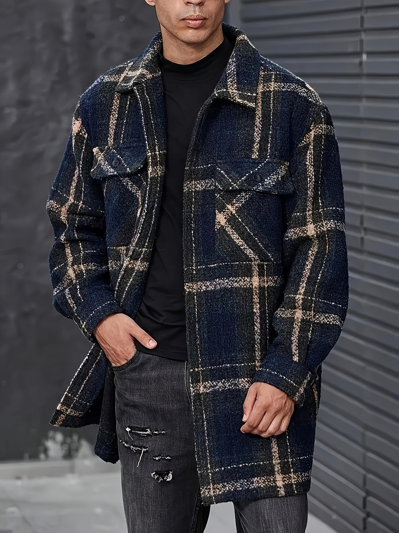 David | Stylish Jacquard Coat