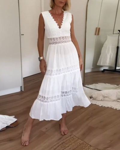 Vivienne| White Lace Dress
