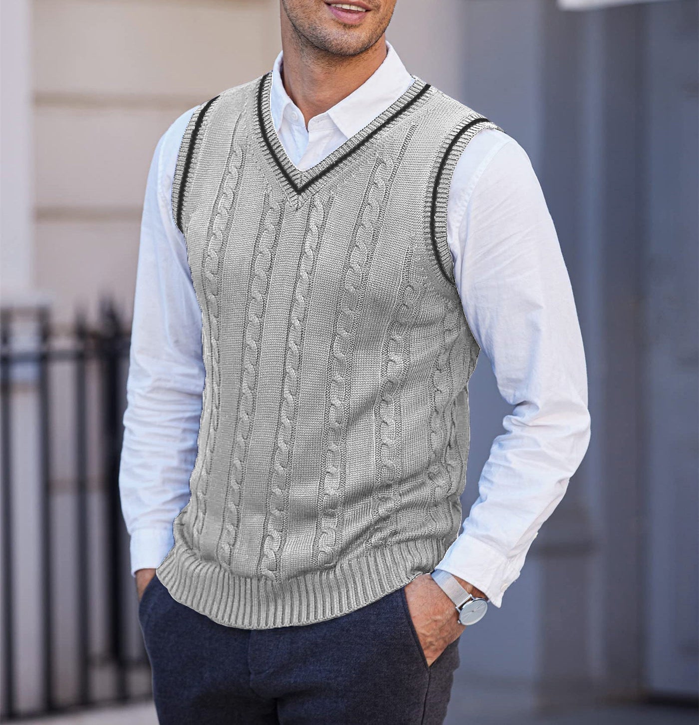 Mauro | Casual Knitted Vest  (1+1 FREE)