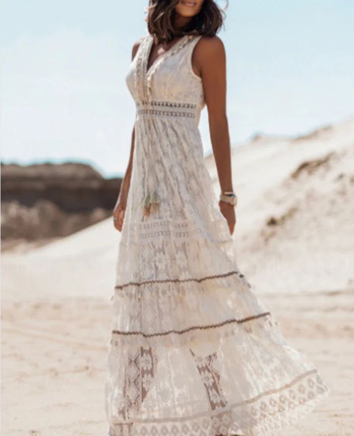 Avelyn | Lace Boho Dress