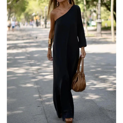Collins| Elegant One-Shoulder Dress