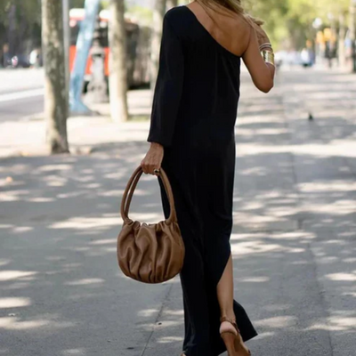 Collins| Elegant One-Shoulder Dress