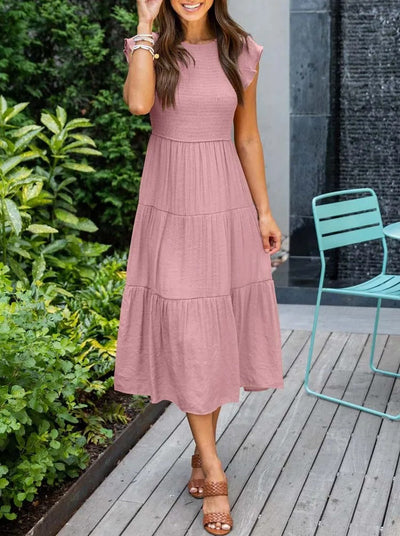 Meghan | Tiered Midi Dress