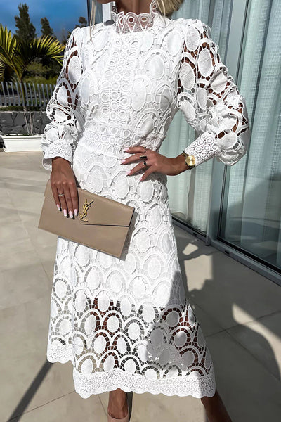 Celine | Lace Midi Dress