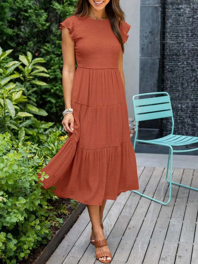 Meghan | Tiered Midi Dress